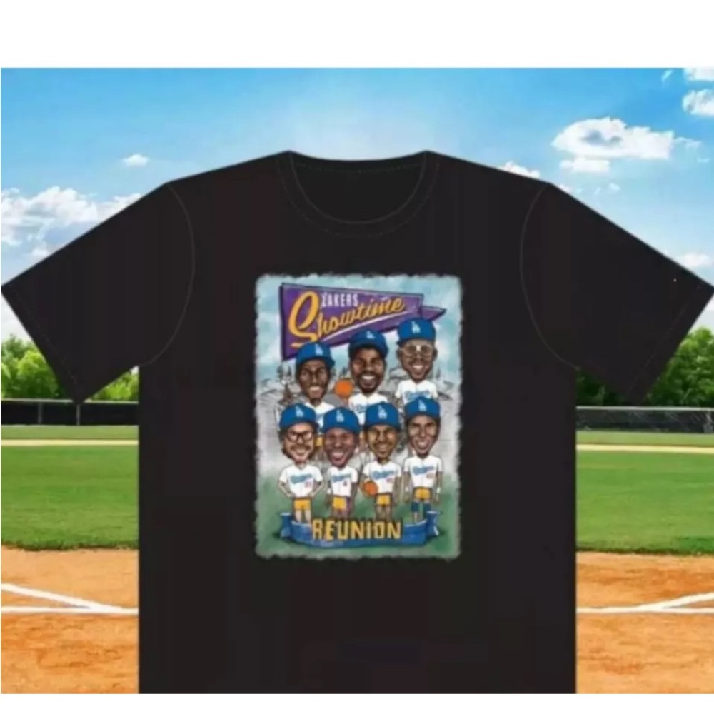 NEW Dodgers Lakers Showtime Reunion T-Shirt Size XL